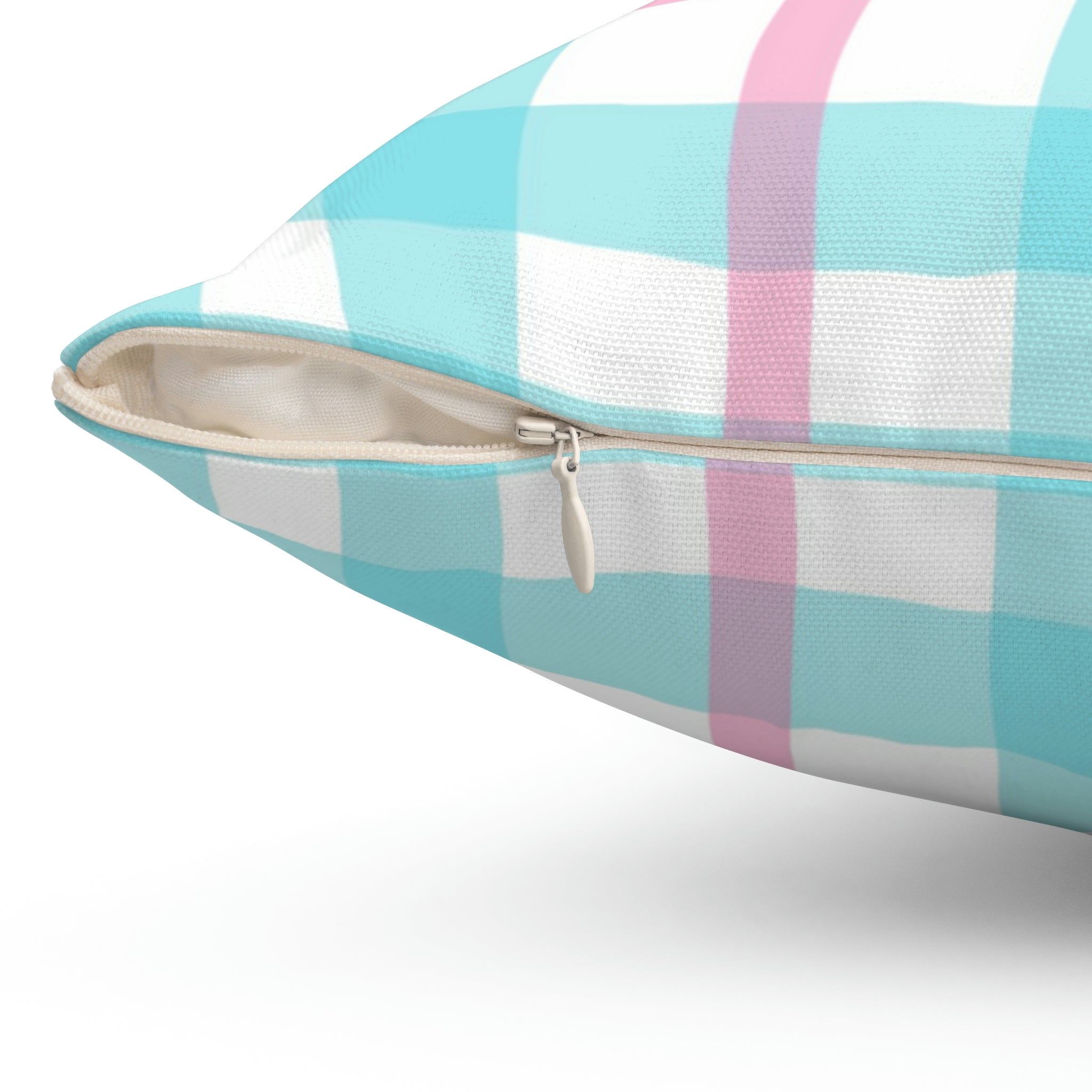 Vibrant Gingham Square Pillow Home Decor Pink Sweetheart