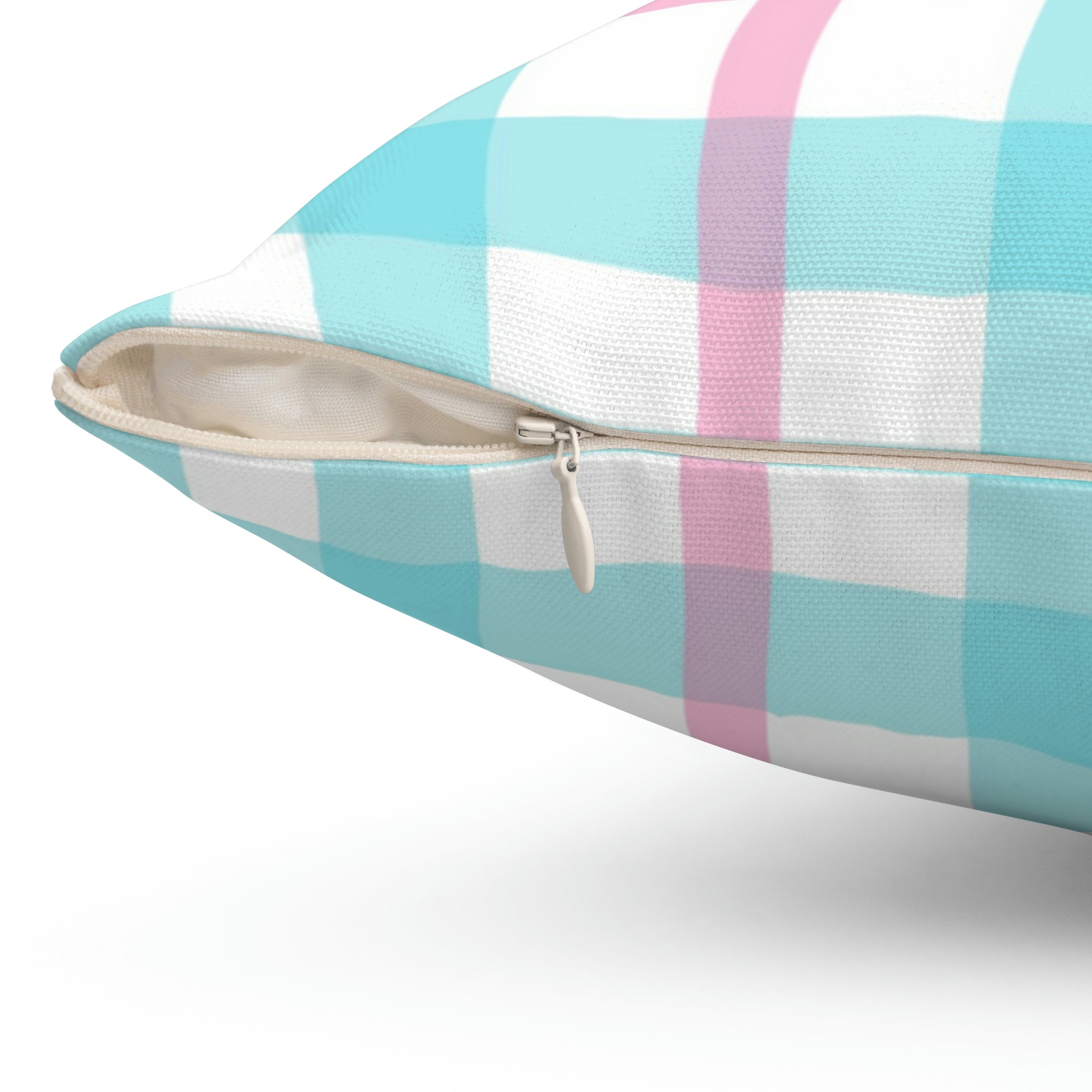 Vibrant Gingham Square Pillow Home Decor Pink Sweetheart