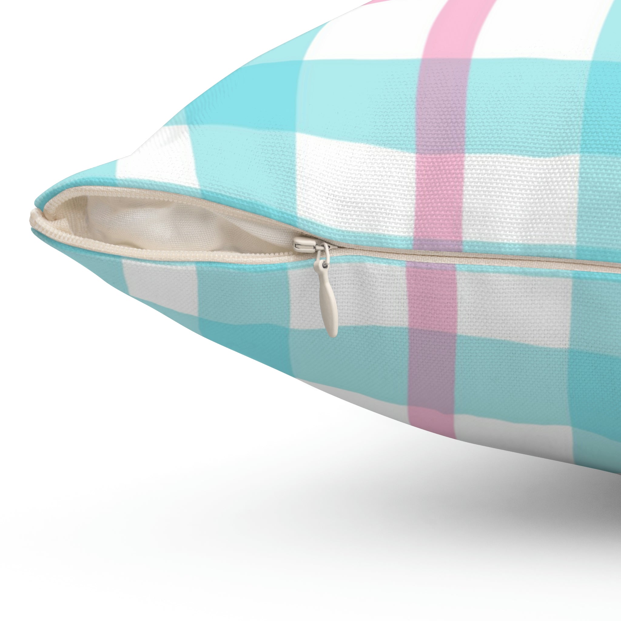 Vibrant Gingham Square Pillow Home Decor Pink Sweetheart