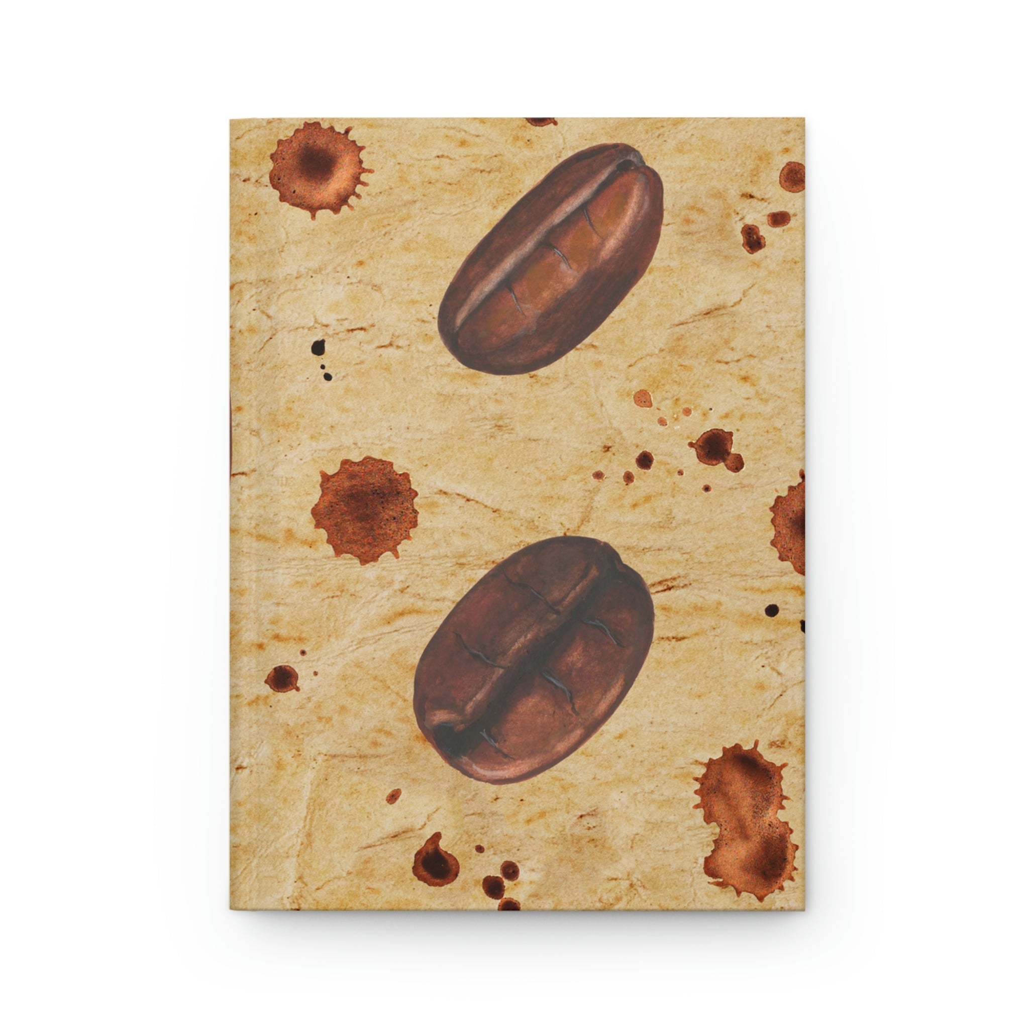 Vintage Coffee Bean Hardcover Matte Journal Paper products Pink Sweetheart