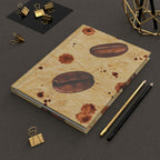 Vintage Coffee Bean Hardcover Matte Journal Paper products Pink Sweetheart