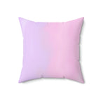 Watercolor Ombre Square Pillow Home Decor Pink Sweetheart