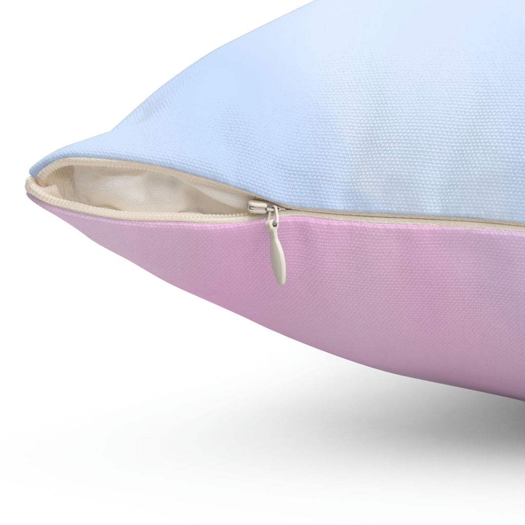 Watercolor Ombre Square Pillow Home Decor Pink Sweetheart