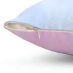 Watercolor Ombre Square Pillow Home Decor Pink Sweetheart