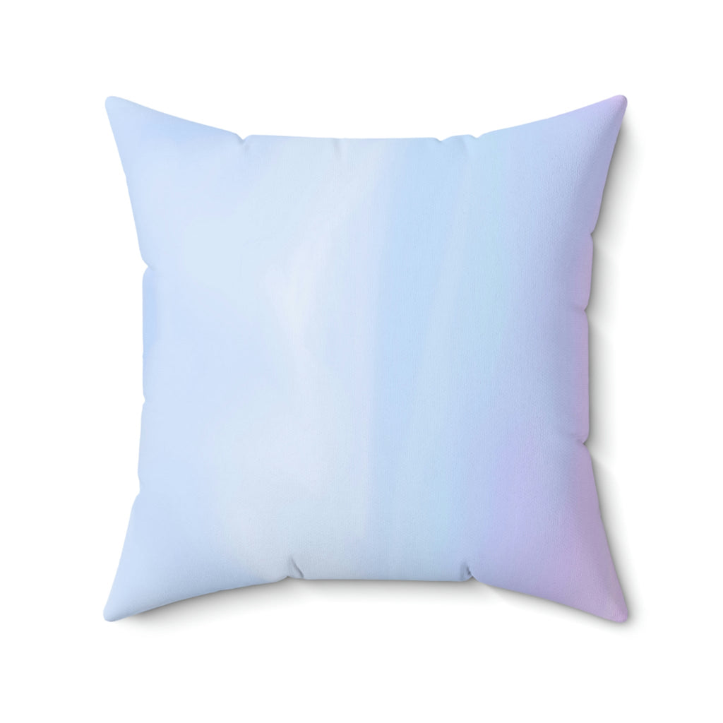 Watercolor Ombre Square Pillow Home Decor Pink Sweetheart