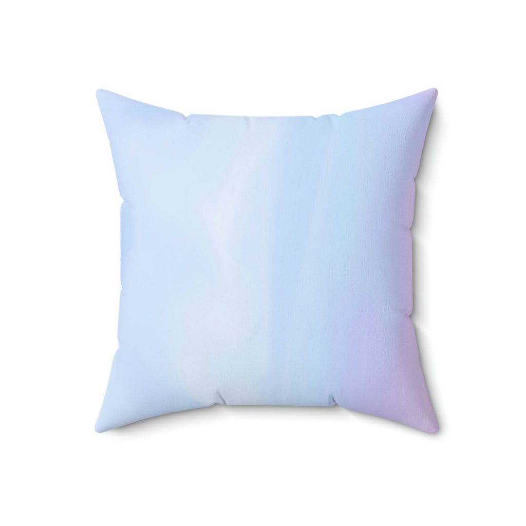 Watercolor Ombre Square Pillow Home Decor Pink Sweetheart