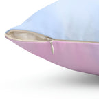 Watercolor Ombre Square Pillow Home Decor Pink Sweetheart