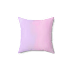 Watercolor Ombre Square Pillow Home Decor Pink Sweetheart
