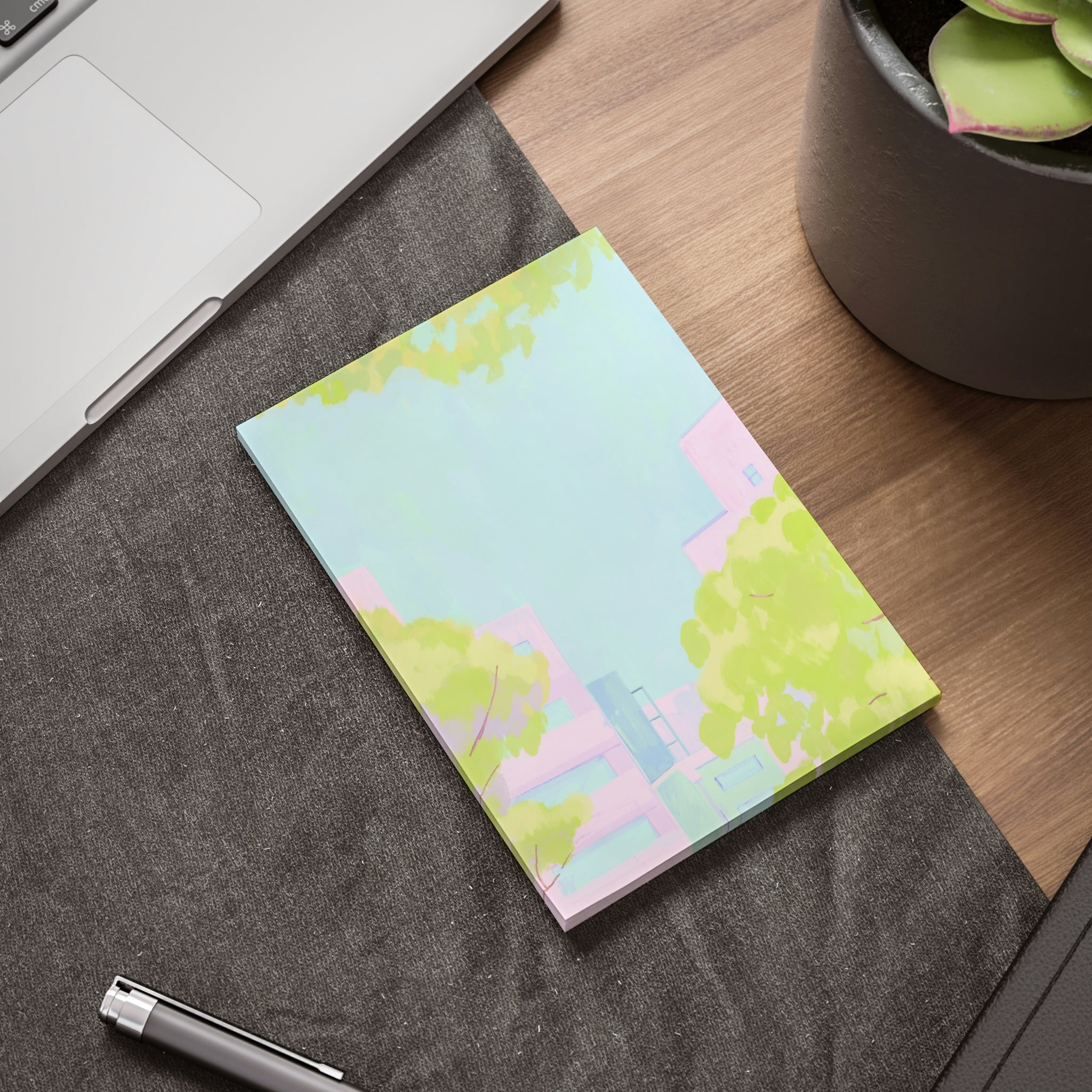 Watercolor Post-it® Note Pad Paper products Pink Sweetheart