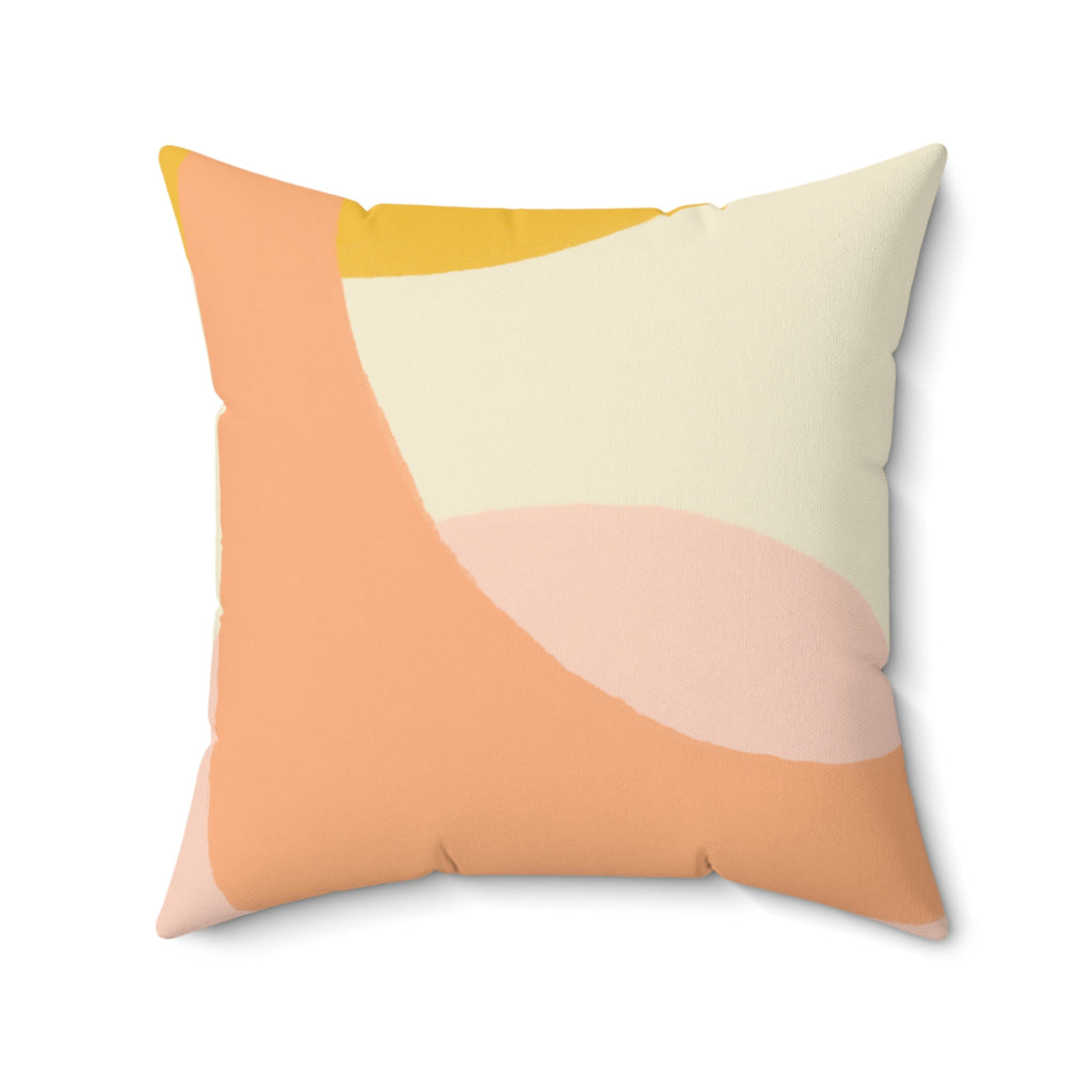 Watercolor Strokes Square Pillow Home Decor Pink Sweetheart