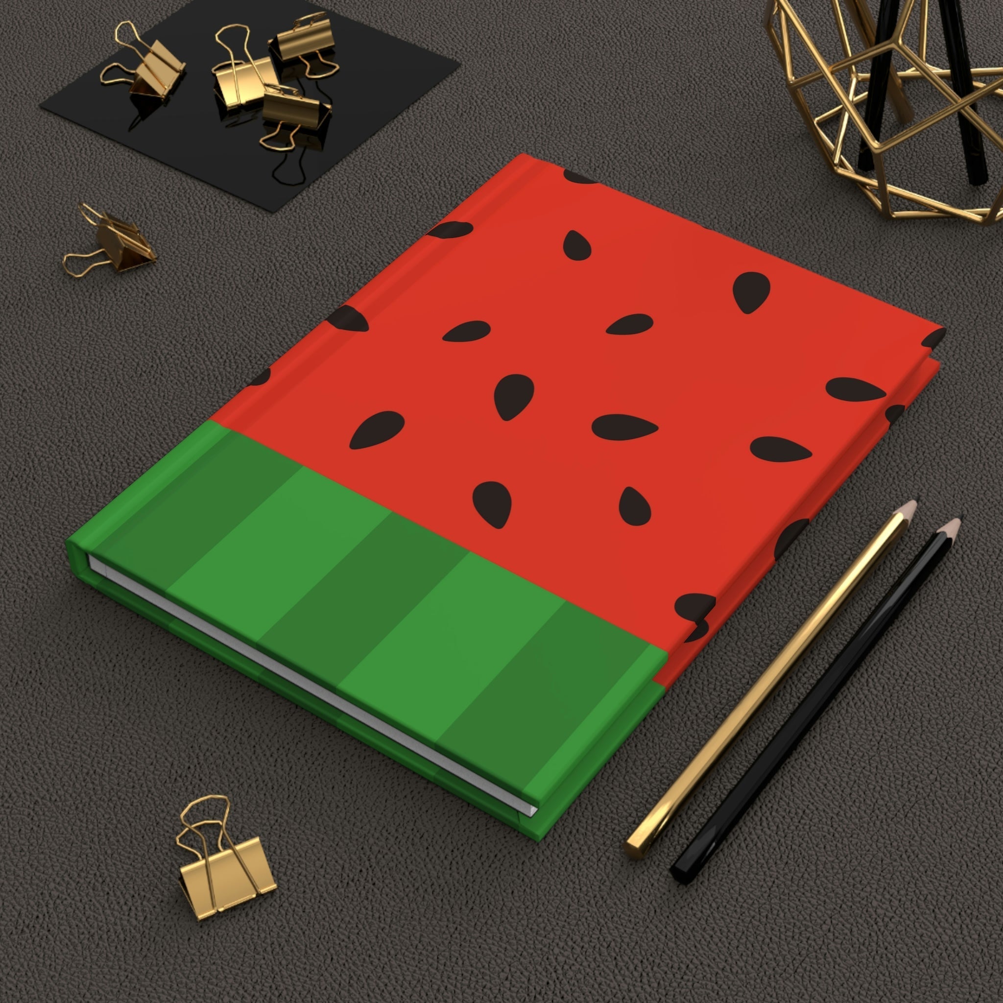 Watermelon Slice Hardcover Matte Journal Paper products Pink Sweetheart