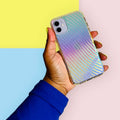 Wavy Iridescent iPhone 11 Phone Case PREOWNED - Pink Sweetheart