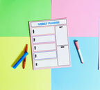 Weekly Planner Pastel Stationery Notepad Notebooks & Notepads Pink Sweetheart