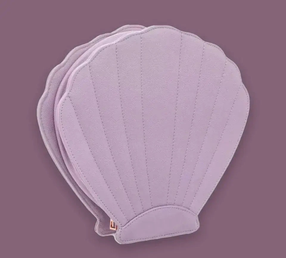 Amethyst Seashell Makeup Brush Case