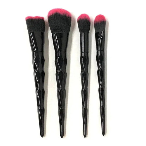 Black Obsidian Ombre Makeup Brush Set 4pc