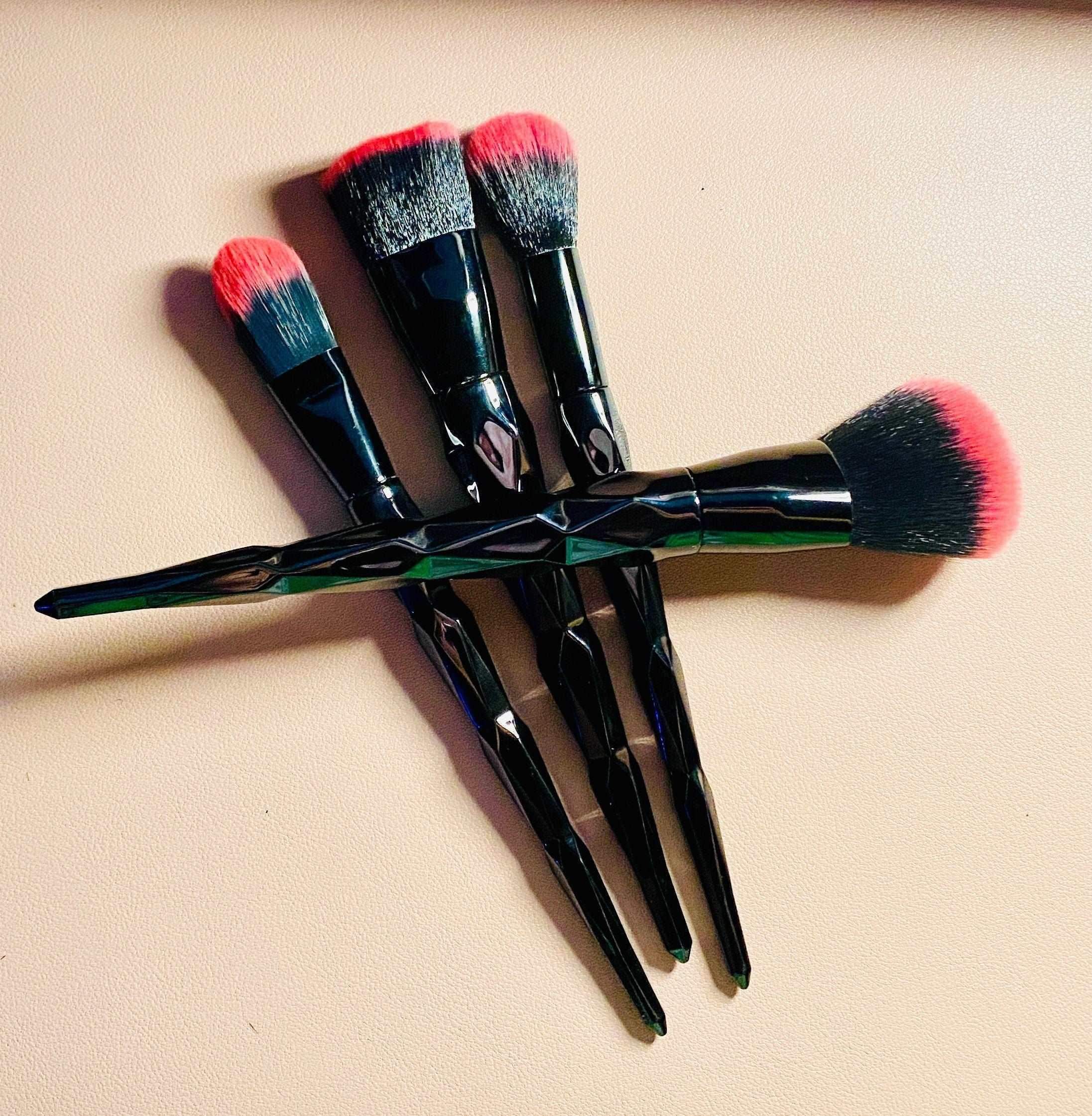Black Obsidian Ombre Makeup Brush Set 4pc