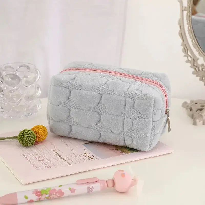 Clouds In The Sky Cosmetic Storage Bag - Blue