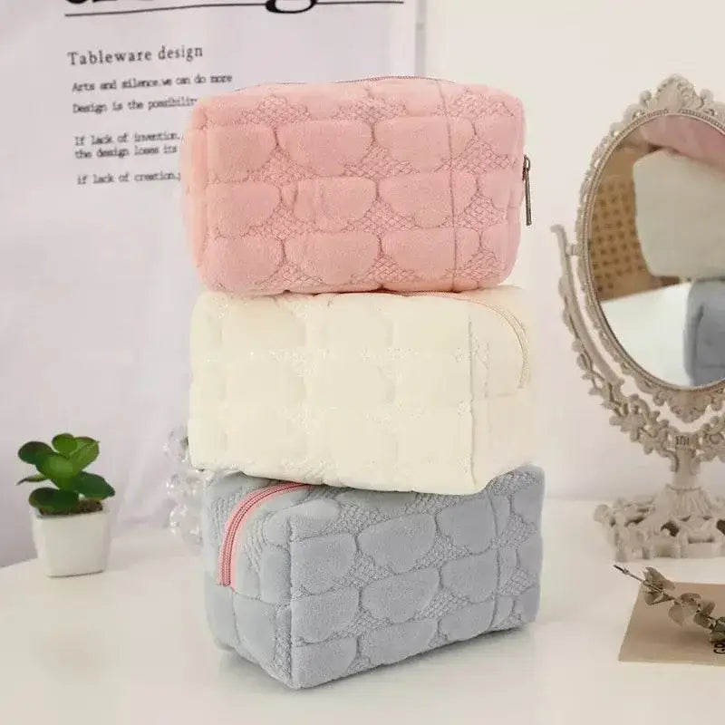 Clouds In The Sky Cosmetic Storage Bag - Pink