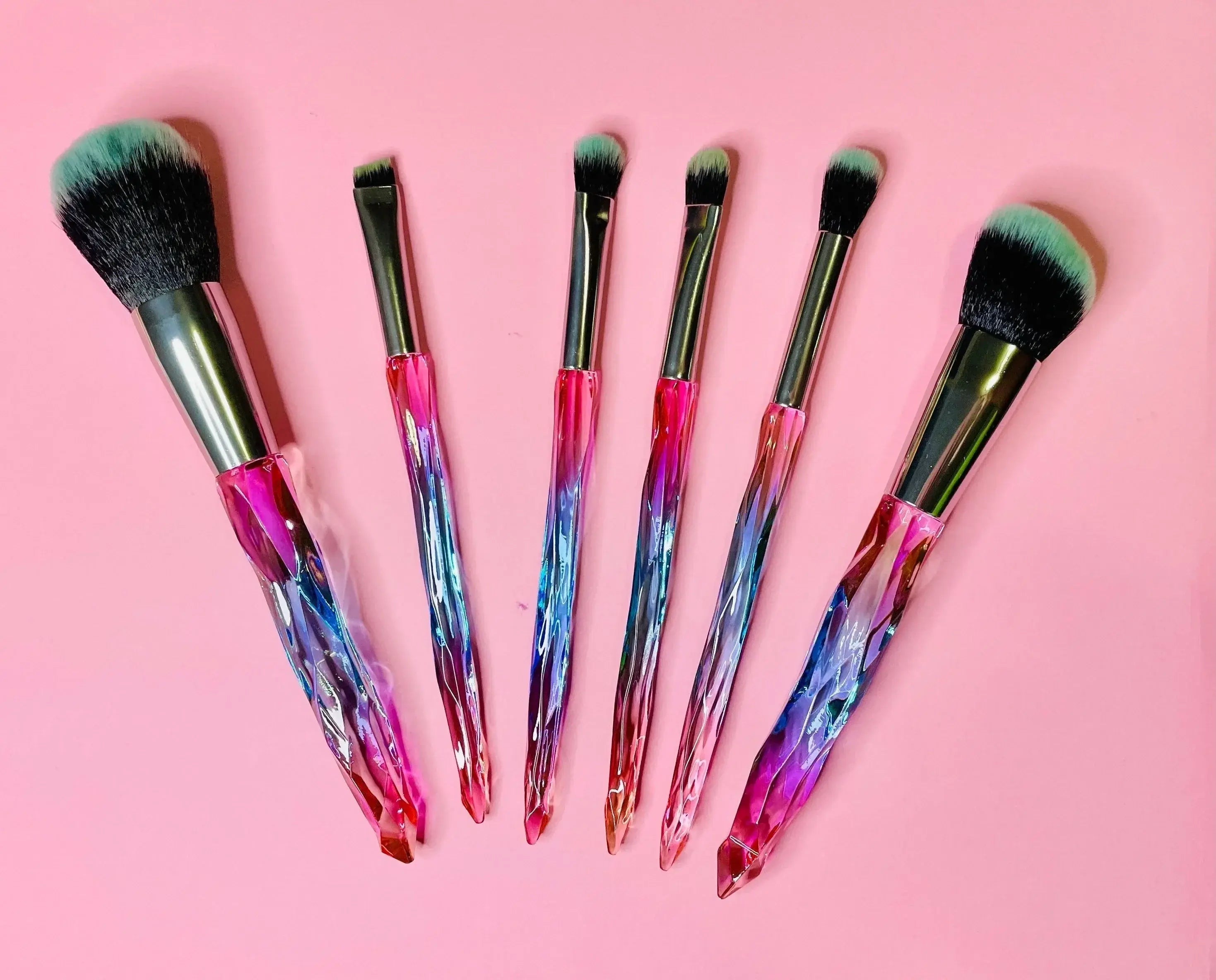 Crystal Diamond Cut Makeup Brush Set