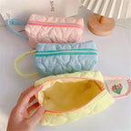 Flower Stitch Makeup Carrying Pouch