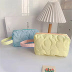 Flower Stitch Makeup Carrying Pouch