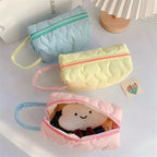 Flower Stitch Makeup Carrying Pouch