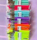 Fluorescent Neon Cosmetic Makeup Brush Set 20pc