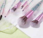 Glittery Glam Cosmetic Makeup Brush Set 5pc