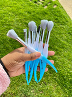 Gradient Ombre Feather Makeup Brush Set 10pc