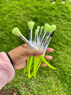 Gradient Ombre Feather Makeup Brush Set 10pc