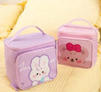 Jumbo Kawaii Bunny Bear Cosmetic Makeup Bag - Pink Bear
