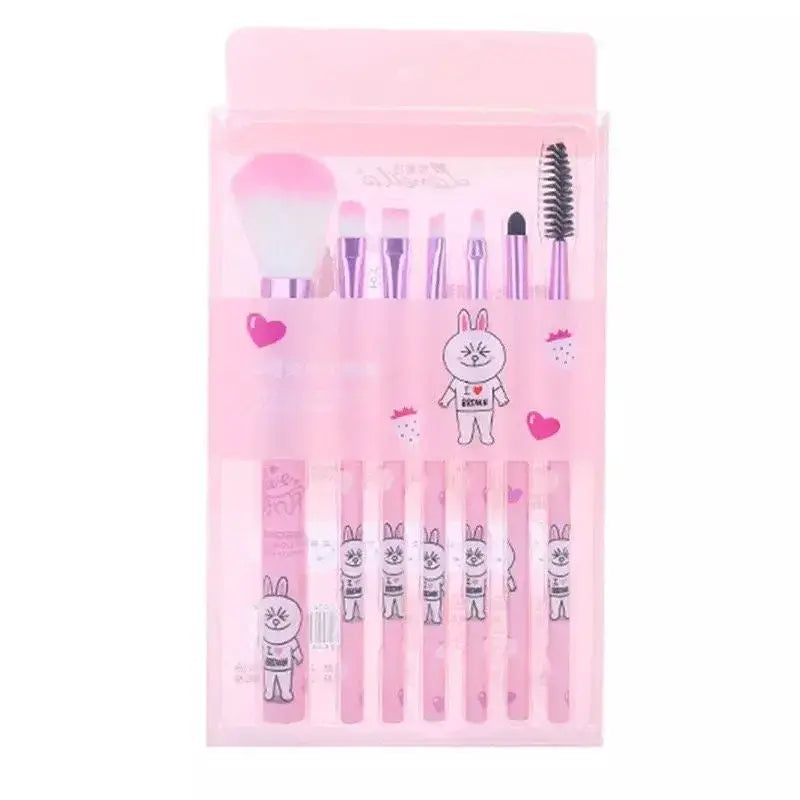 Kawaii Line Friends Makeup Brush Set 7pc