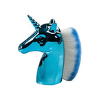 Metallic Rainbow Unicorn Makeup Dusting Brush 1pc - Blue