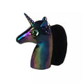 Metallic Rainbow Unicorn Makeup Dusting Brush 1pc - Green