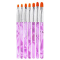 Nail Art Design Brush Set - Purple