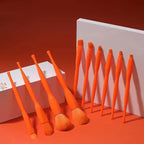 Pretty Pastel Candy Cosmetic Makeup Brush Set 7pc - Orange