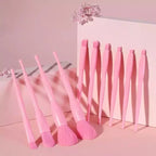 Pretty Pastel Candy Cosmetic Makeup Brush Set 7pc - Pink