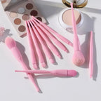 Pretty Pastel Candy Cosmetic Makeup Brush Set 7pc