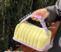 Scrunchie Style Makeup Bag - Purple