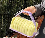 Scrunchie Style Makeup Bag - Purple