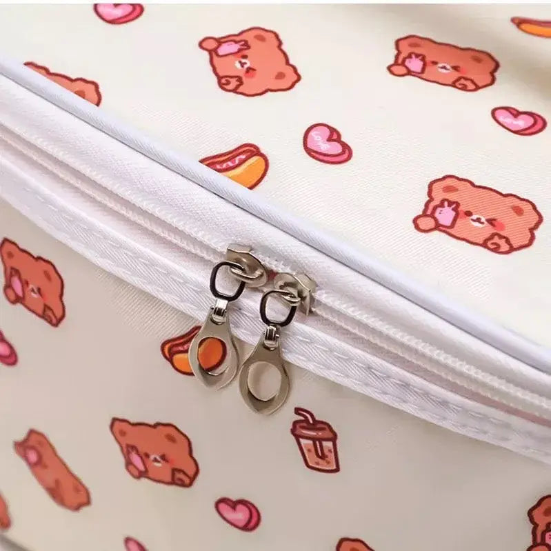 Snack Time Cutie Kawaii Cosmetic Makeup Bag