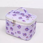 Snack Time Cutie Kawaii Cosmetic Makeup Bag - Purple