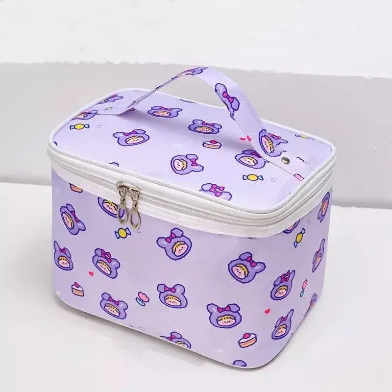 Snack Time Cutie Kawaii Cosmetic Makeup Bag - Purple