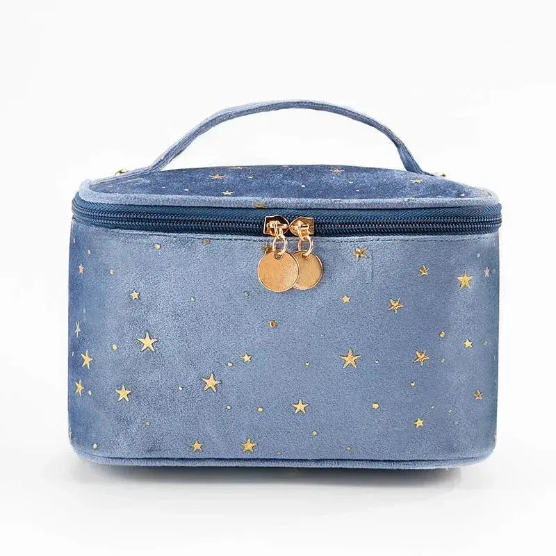 Starry Night Velvet Cosmetic Makeup Bag