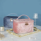 Starry Night Velvet Cosmetic Makeup Bag