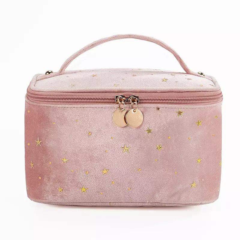 Starry Night Velvet Cosmetic Makeup Bag