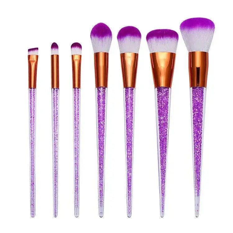Sweet Sugar Crystals Makeup Brush Set - Grape Jelly