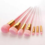 Sweet Sugar Crystals Makeup Brush Set - Pink Blush