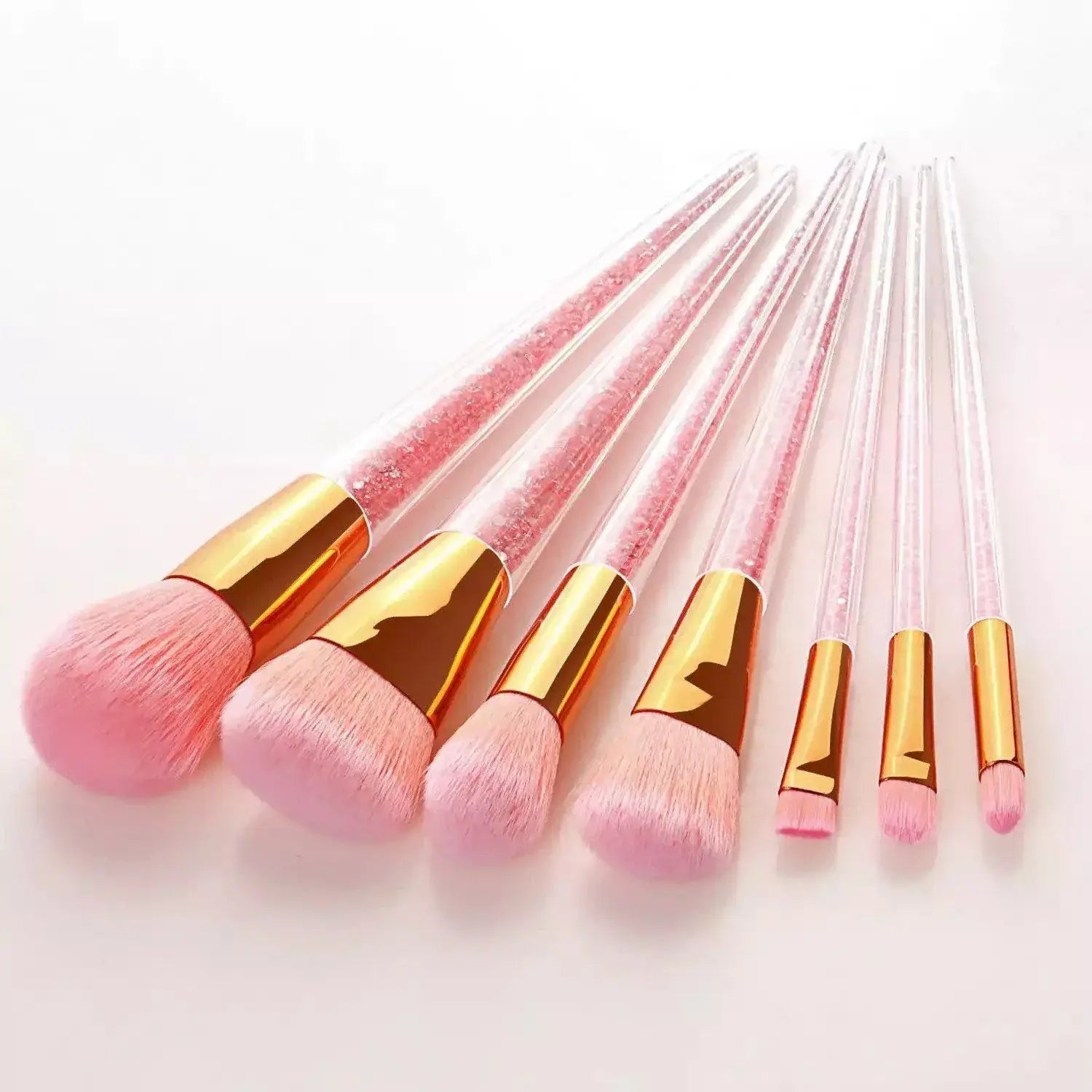 Sweet Sugar Crystals Makeup Brush Set - Pink Blush