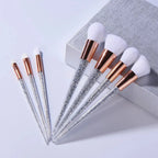 Sweet Sugar Crystals Makeup Brush Set - Platinum Princess